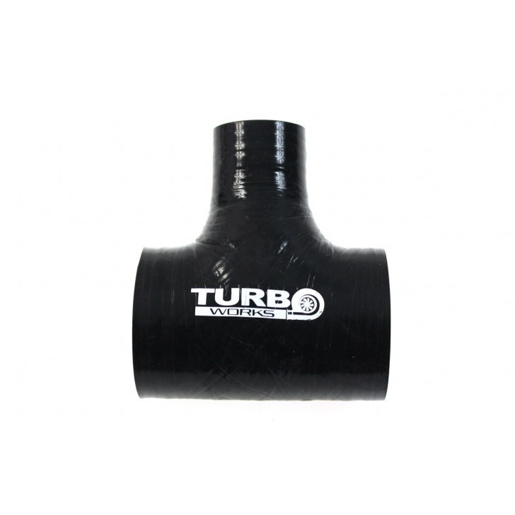 Трійник TurboWorks Black 70-25мм 